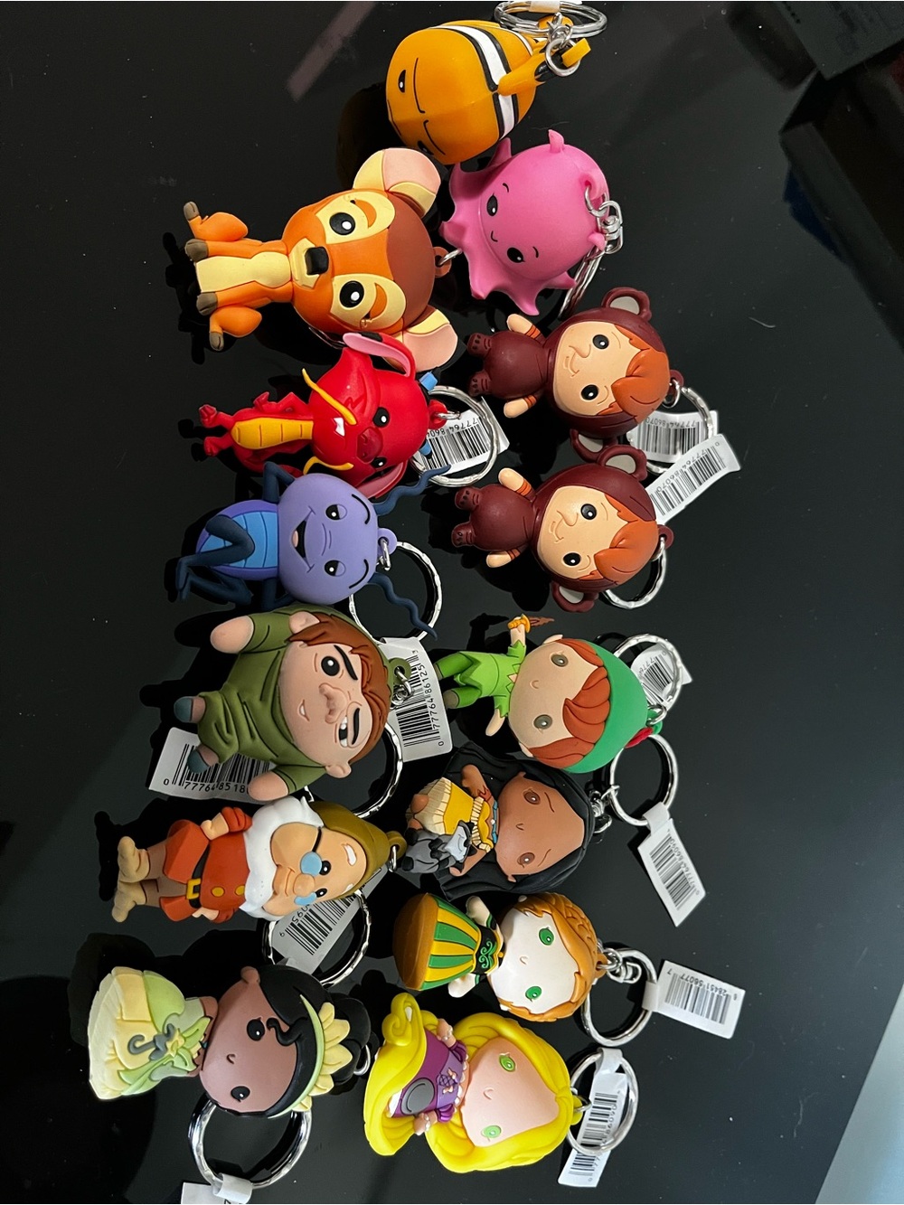 Disney Figural Keychain Collection – 14 Retired Characters